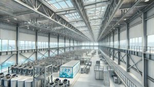 xưởng làm nước đá thay thế xà gồ thép bằng xà gồ composite