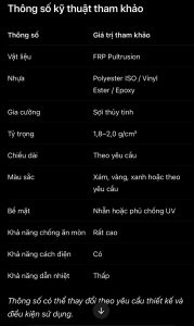 Thông Số Kĩ Thuật
